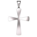 Sterling Silver Cross Pendant, 3/4" X 1.7mm Sterling Silver Cross Pendant, 3/4" X 1.7mm Sterling